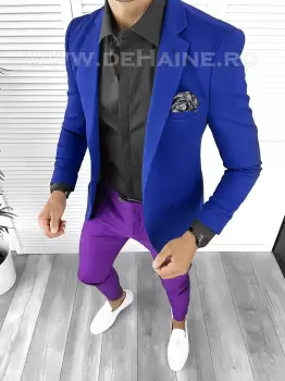 Tinuta barbati smart casual Pantaloni + Camasa + Sacou B8541 imagine
