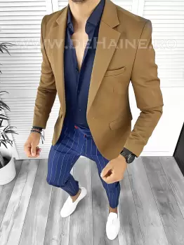 Tinuta barbati smart casual Pantaloni + Camasa + Sacou B8756 imagine
