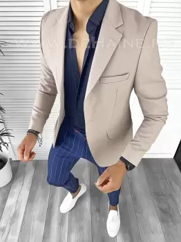 Tinuta barbati smart casual Pantaloni + Camasa + Sacou B8760 imagine