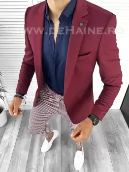 Tinuta barbati smart casual Pantaloni + Camasa + Sacou B8761 imagine