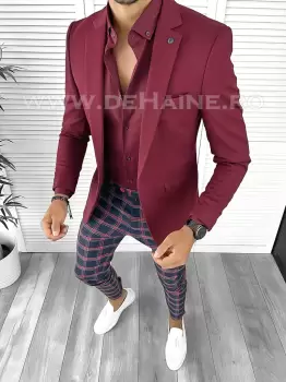 Tinuta barbati smart casual Pantaloni + Camasa + Sacou B8837 imagine
