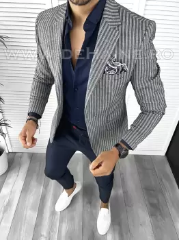 Tinuta barbati smart casual Pantaloni + Camasa + Sacou B9194 imagine