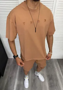 Trening barbati maro pantaloni + tricou 13297 D2-2.1 imagine