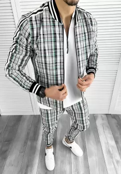 Trening barbati slim fit Pantaloni + Hanorac 10274 imagine