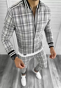 Trening barbati slim fit Pantaloni + Hanorac 11631 imagine