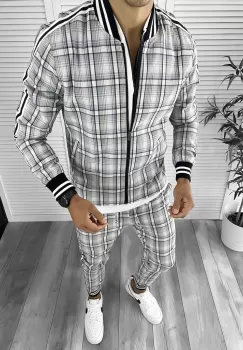 Trening barbati slim fit Pantaloni + Hanorac 12282 imagine