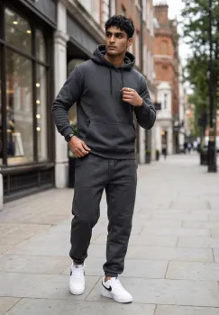 Trening barbati slim fit Pantaloni + Hanorac  gri  13520 imagine
