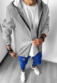 Trening barbati slim fit Pantaloni + Jacheta fosforescenta 12930 imagine