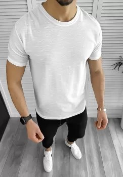 Tricou barbati alb 12456 imagine