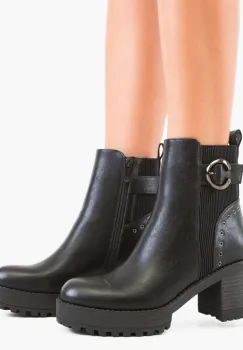 Botine dama Addis Negre imagine