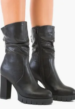 Botine dama Aluran Negre imagine