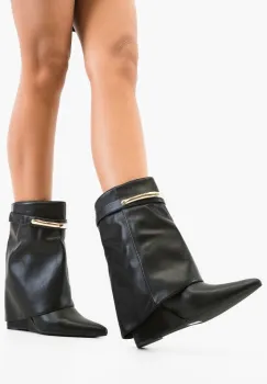 Botine dama Amury Negre imagine