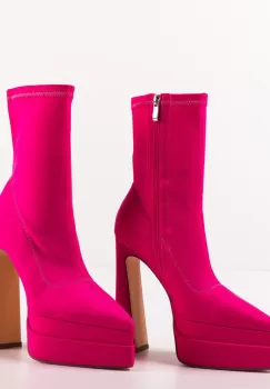 Botine dama Bhumi Fuchsia imagine