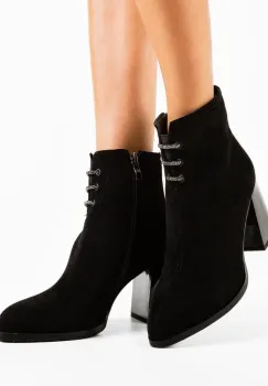 Botine dama Bone Negre imagine