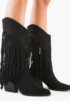 Botine dama Buhhy Negre imagine