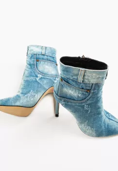 Botine dama Byron Albastre imagine