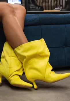 Botine dama Byson Galbene imagine