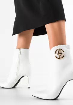Botine dama Cassia Albe imagine