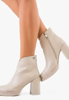Botine dama Chantel Bej imagine