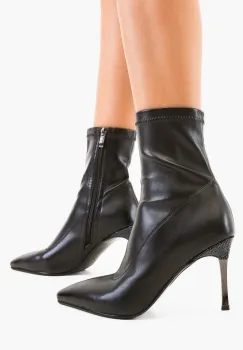Botine dama Crebb Negre 2 imagine