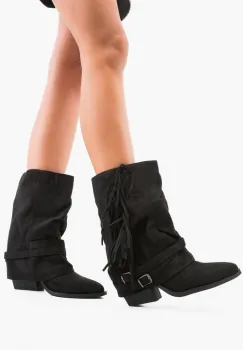 Botine dama Davies Negre imagine