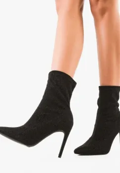 Botine dama Delavita Negre imagine