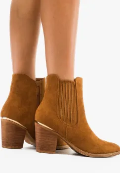 Botine dama Delgado Camel imagine