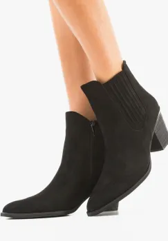 Botine dama Delgado Negre imagine