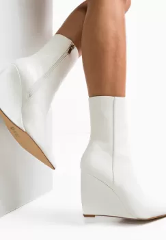 Botine dama Delila Albe imagine