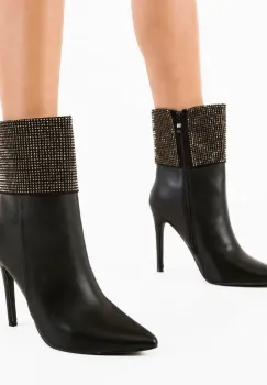 Botine dama Durga Negre imagine