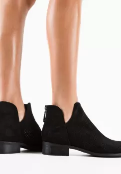 Botine dama Felt Negre imagine