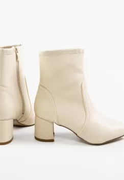 Botine dama Freihild Bej imagine