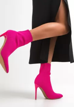 Botine dama Gluty Fuchsia imagine