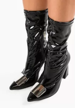 Botine dama Ilenia Negre imagine