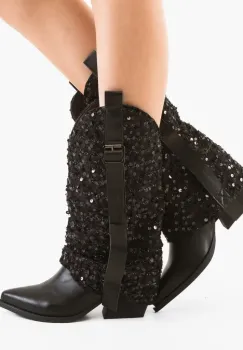 Botine dama Inga Negre imagine