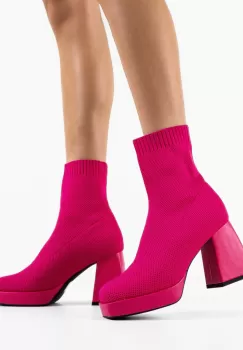 Botine dama Julie Fuchsia imagine