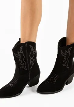 Botine dama Kamal Negre imagine