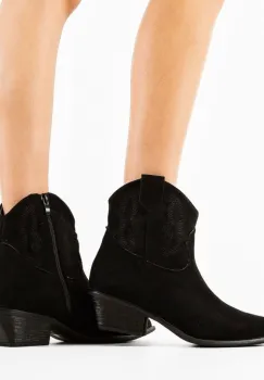 Botine dama Kaoru Negre imagine