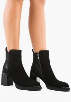Botine dama Kastan Negre imagine