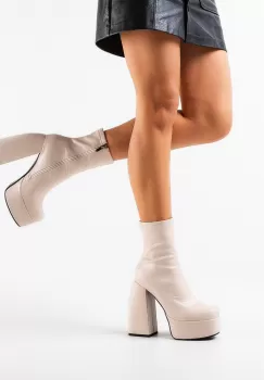 Botine dama Katey Bej imagine