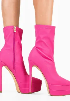 Botine dama Kato Fuchsia imagine