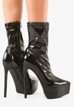 Botine dama Kazmire Negre 2 imagine