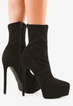 Botine dama Kazmire Negre 3 imagine