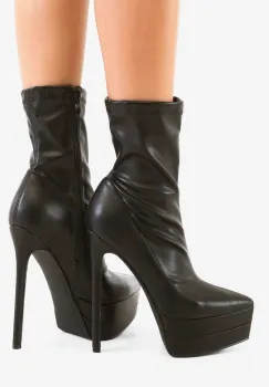 Botine dama Kazmire Negre imagine