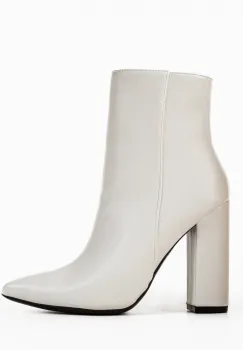 Botine dama Kellp Albe imagine