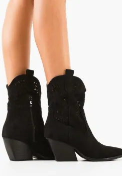 Botine dama Kimberle Negre imagine