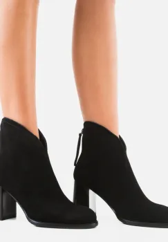 Botine dama Larry Negre imagine