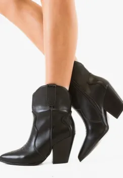 Botine dama Leea Negre imagine