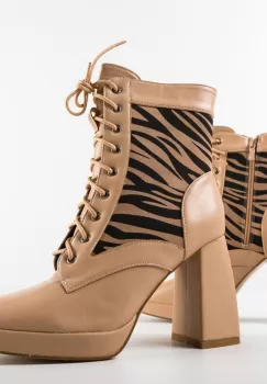 Botine dama Lokan Bej imagine