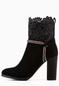 Botine dama Low Negre imagine